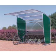Abri cycles rectangulaire - Module départ avec support cycles 6 places