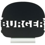 Ardoise de table burger avec socle Silhouette