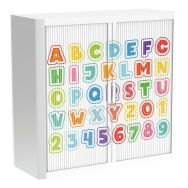 Armoire à rideaux personnalisée- Alphabet - EasyOffice