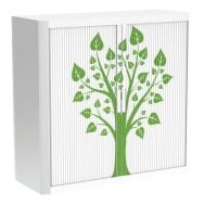 Armoire à rideaux personnalisée- Arbre vert - EasyOffice
