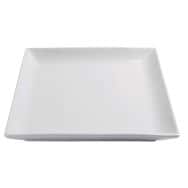 Assiette carrée plate en porcelaine-Clelia