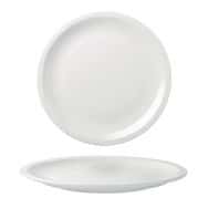 Assiette plate en porcelaine ø27 cm blanc-