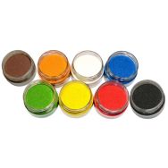 Assortiment 8 salières 100g sable coloré couleurs vitaminées