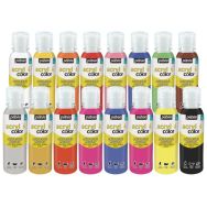 Assortiment de 16 flacons de 150 ml gouache acrylique Acryl'color Pebeo