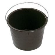 Bac rond en polyéthylène noir 20 litres avec anse - Mondelin