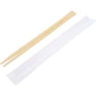 Baguettes en bambou en sachet individuel - 21 cm
