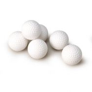 Balles mini golf blanches - lot de 12