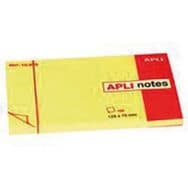Bloc 100 feuilles de notes repositionnables 75x125mm jaune