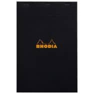 Bloc agrafé Rhodia BLACK N 19 21x31,8cm 80f Q.5x5 80g - Lot de 5
