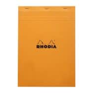 Bloc agrafé Rhodia ORANGE N 18 21x29,7cm 80f Q.5x5 80g - Lot de 5