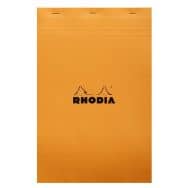 Bloc agrafé Rhodia ORANGE N 19 21x31,8cm 80f Q.5x5 80g - Lot de 5