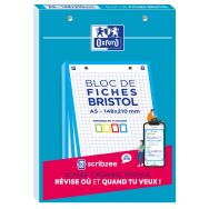 Bloc 30 Fiches Bristol 2.0 A5 Petits Carreaux 5mm - Oxford