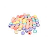 Bocal 750 perles facettes pastel