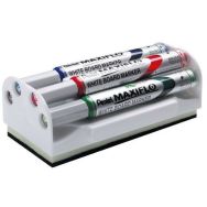 Brosse à tableau blanc magnétique avec 4 markers MAXIFLO PENTEL