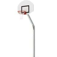 But de basket ball d'entrainement plastifié en aluminium scellement direct 2,60m