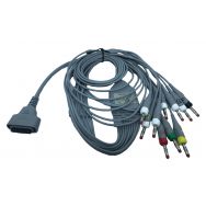 Cable ECG fiche banane pour électrocardiographe ECGPAD-EDAN