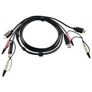 Cable combiné pour KVM HDMI USB Audio - 1,8m ATEN