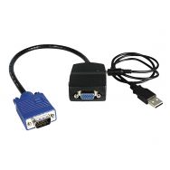 Câble répartiteur 1 VGA vers 2 VGA alimenté par USB