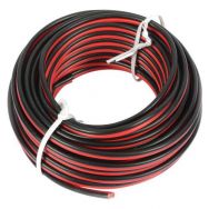 Câble universel noir / rouge 10 m 2x 0,75 mm