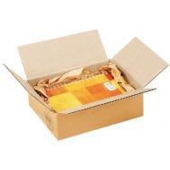 Caisse carton recyclée - Simple cannelure - Petite cannelure - Manutan Expert