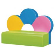 Canapé En Mousse Pour Enfants Huddle - Gris, 2 Places, Personnalisable - NEUF Sous Scellé