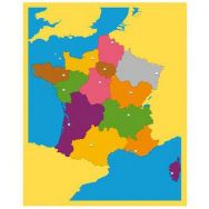 Carte puzzle 'La France'