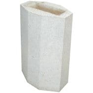 Cendrier Cyclade 2 L béton - blanc sable ton pierre