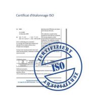 Certificat d'étalonnage ISO