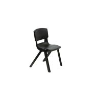 Chaise Postura + T5 polypropylène 4 pieds - noir de jais