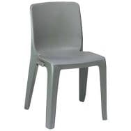 Chaise empilable et assemblable Denver M2, anthracite - Grosfillex