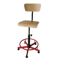 Chaise haute assise bois réglable manuellement avec repose-pieds