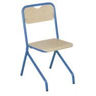 Chaise maternelle Access2 T1 appui sur table coloris bleu