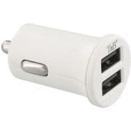 Chargeur allume-cigares 2 ports USB-A 12W compact