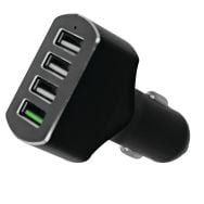 Chargeur allume-cigares 4 ports USB-A charge rapide 50W