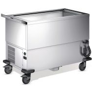 Chariot de distribution de repas réfrgéres pour 3xGN_SAW 3UK