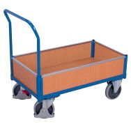 Chariot ergonomique parois bois amovibles - Capacités 400 et 500 kg