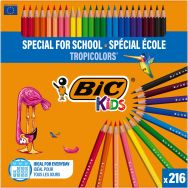 Classpack 216 crayons 17,5 cm Tropicolors Bic