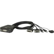 Commutateur mini KVM DVI/USB avec télécommande ATEN