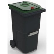 Conteneur mobile pour la collecte sélective de déchets - 240 L - Verre