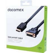 Câble DisplayPort 1.1 vers DVI-D - 1,8 m DACOMEX