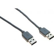 Câble USB 2.0 type A et A gris - 5,0 m