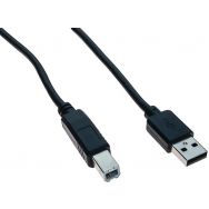 Câble USB 2.0 type A et B noir - 1,8 m