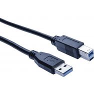 Câble USB 3.0 type A et B noir - 1,8 m