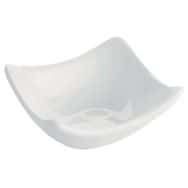 Coupelle ondée en porcelaine blanc