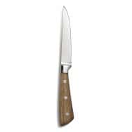 Couteau à steak inox et bois 23 cm-Montblanc