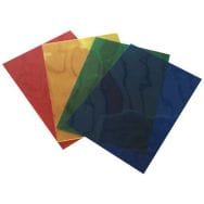 Couvertures reliure transparentes colorés format A4 - Lot de 100