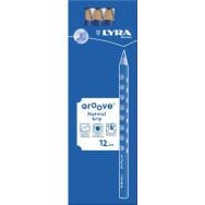 Crayon graphite Lyra Groove Maxi (Etui de 12)