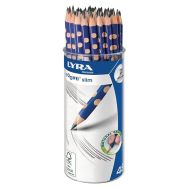 Crayons graphite Lyra Groove Slim triangulaire (Pot de 48)