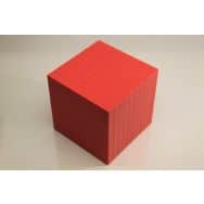 Cube des milliers rouge
