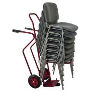 Diable porte-chaises ergonomique - Capacité 250 kg